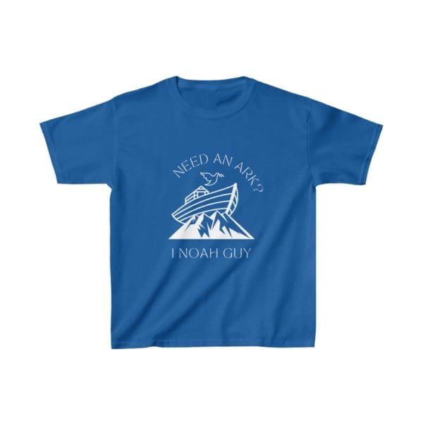 Kids Need An Ark, Blue T-shirt