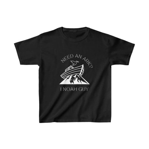 Kids Need An Ark, Black T-shirt