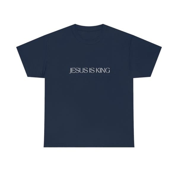 Jesus Is King Navy T-Shirt