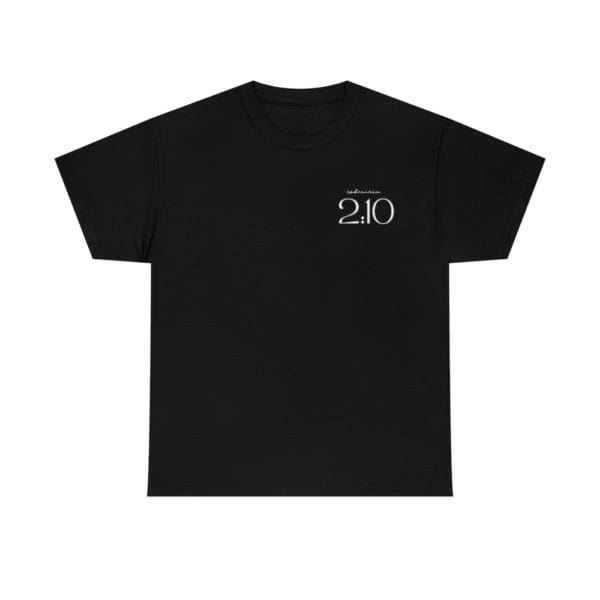 Front, Ephesians 2:10 Black T-Shirt