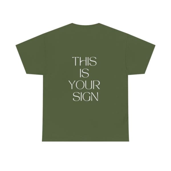 Back, Isaiah 8:18, Green T-Shirt