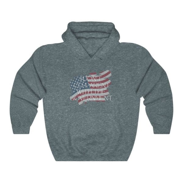 I Don't Co-Parent With The Government Dark Heather Hoodie