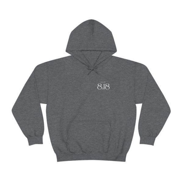 Front, Isaiah 8:18, Grey Hoodie