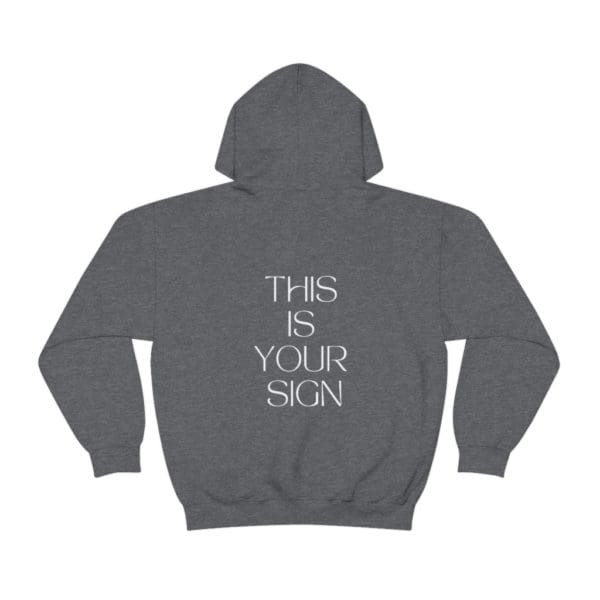 Back, Isaiah 8:18, Grey Hoodie