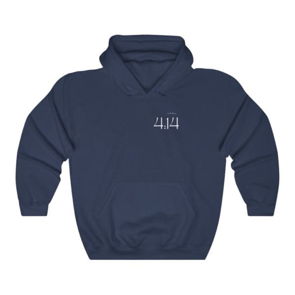 Front, Esther 4:14 Navy Hoodie