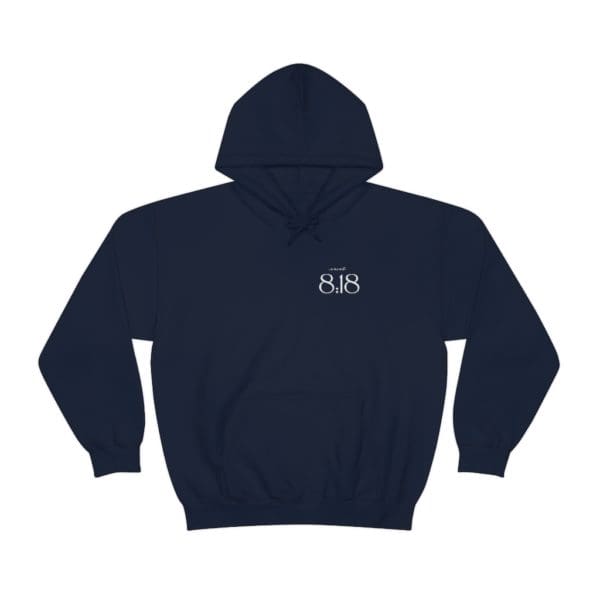 Front, Isaiah 8:18, Navy Hoodie