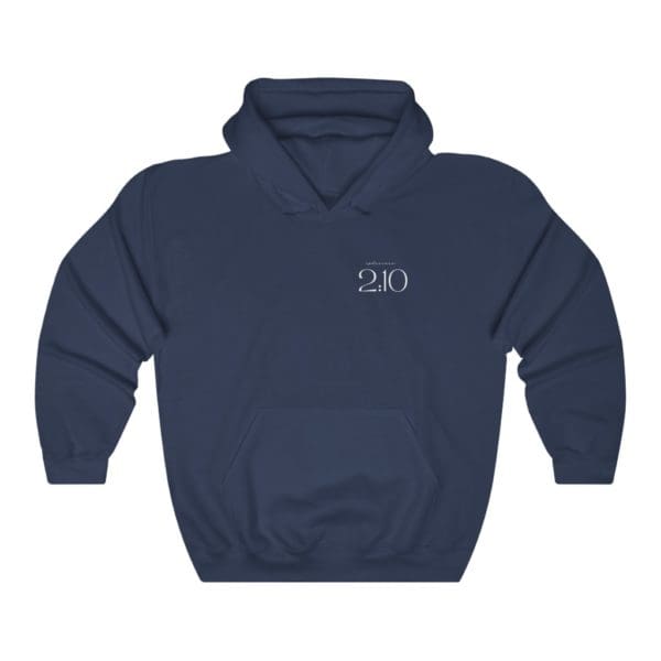 Front, Ephesians 2:10, Navy Hoodie