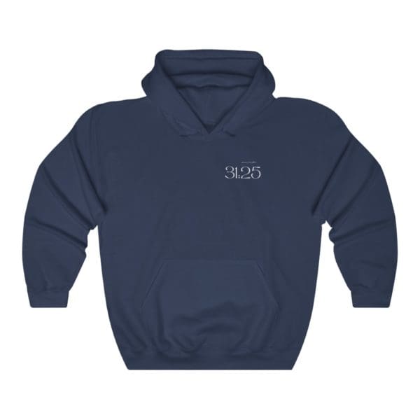 Front, Proverbs 31:25, Navy Hoodie