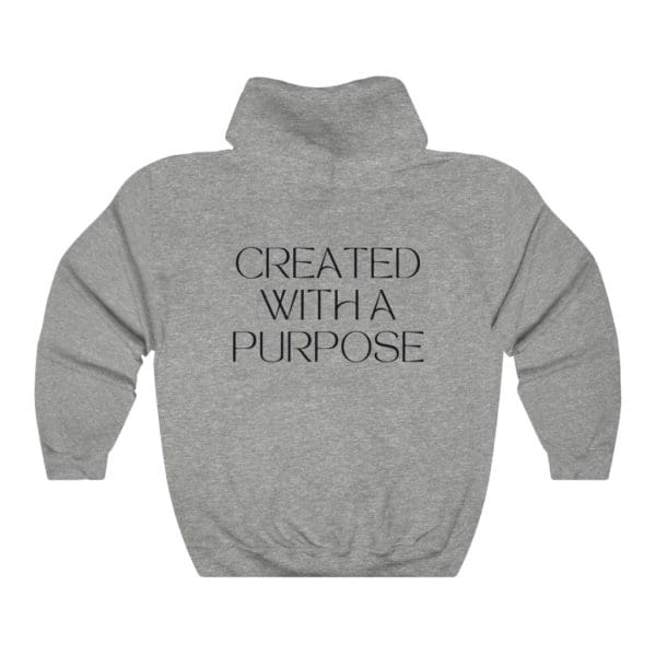 Back, Ephesians 2:10, Grey Hoodie