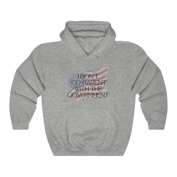 I Don't Co-Parent With The Government Grey Hoodie