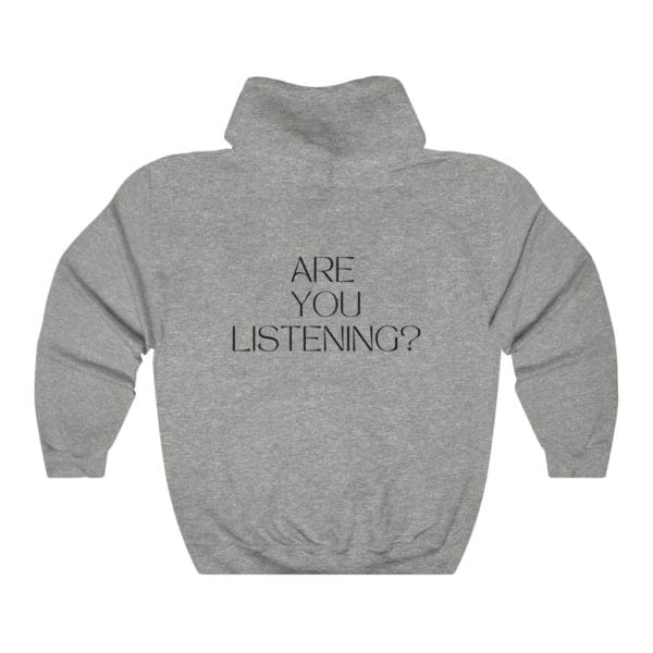 Back, God Speaks, Grey Hoodie