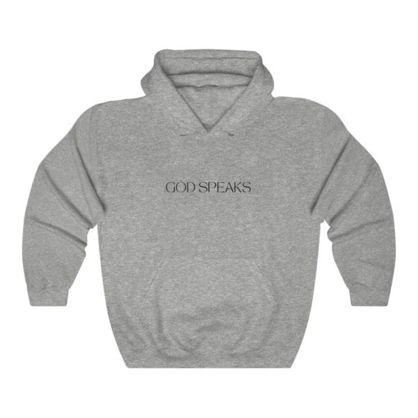 Front, God Speaks, Grey Hoodie