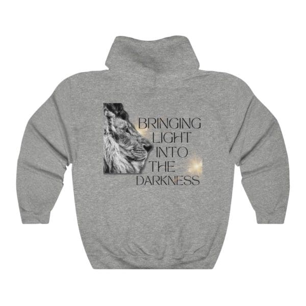 Back, God+Light+Truth, Grey Hoodie