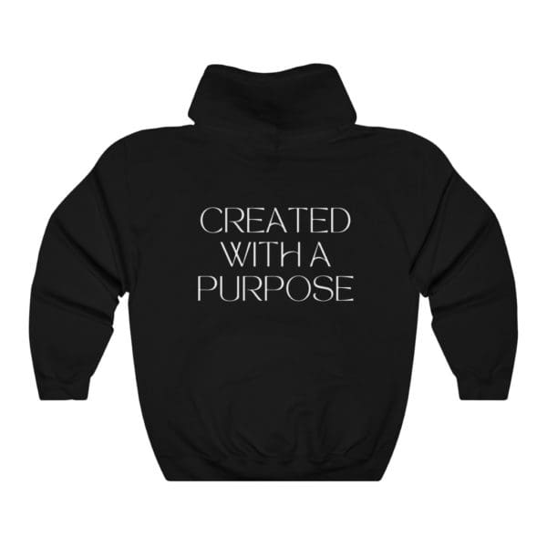 Back, Ephesians 2:10, Black Hoodie