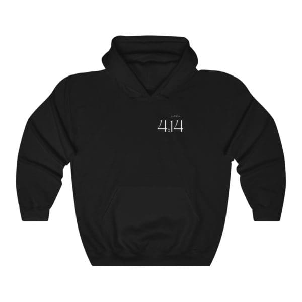 Front, Esther 4:14 Black Hoodie