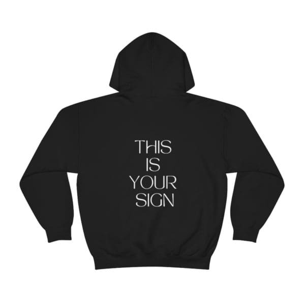 Back, Isaiah 8:18, Black Hoodie