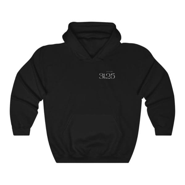 Front, Proverbs 31:25, Black Hoodie