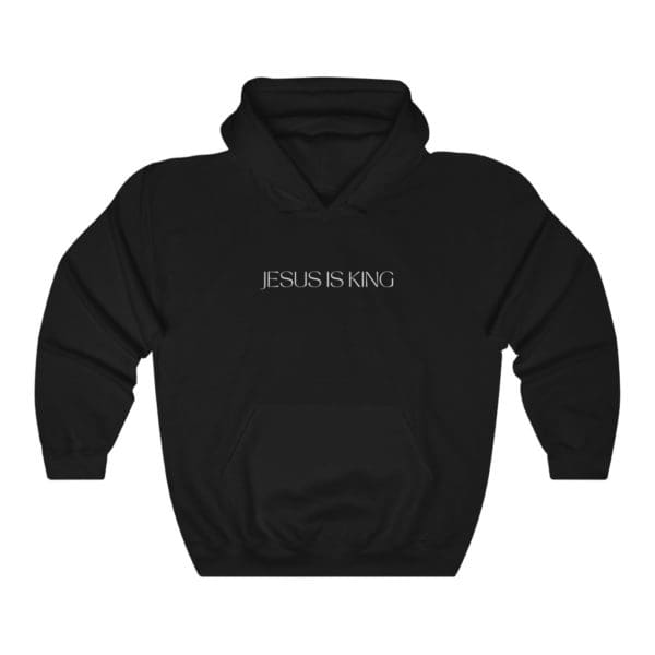 Front, Jesus Is King, Black Hoodie