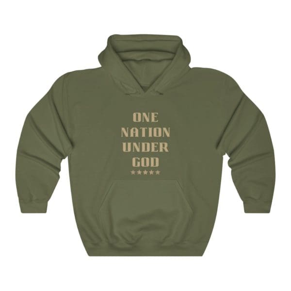 Front, Nation Under God, Green Hoodie