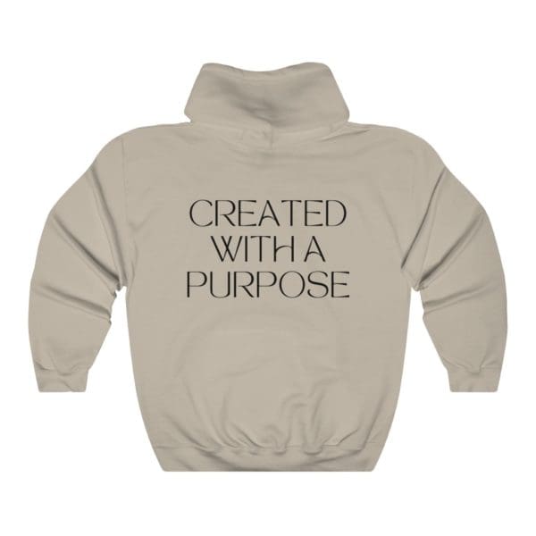 Back, Ephesians 2:10, Sand Hoodie