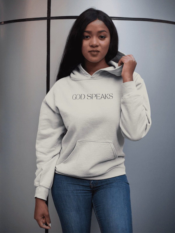 God Speaks Hoodie Mockup