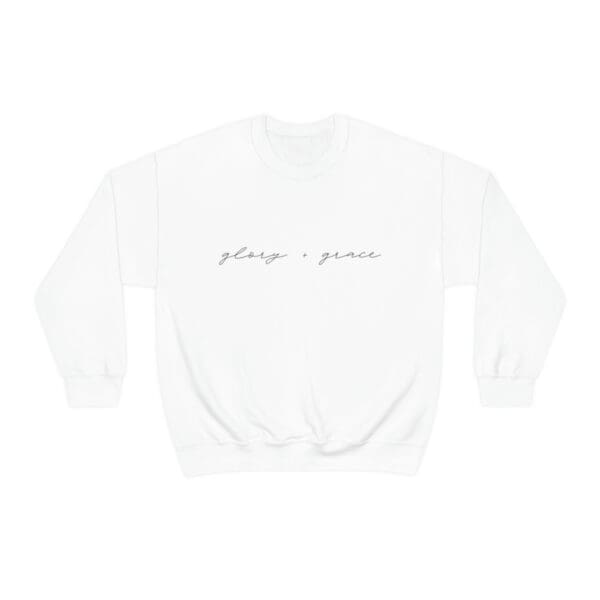 White Glory + Grace Crewneck