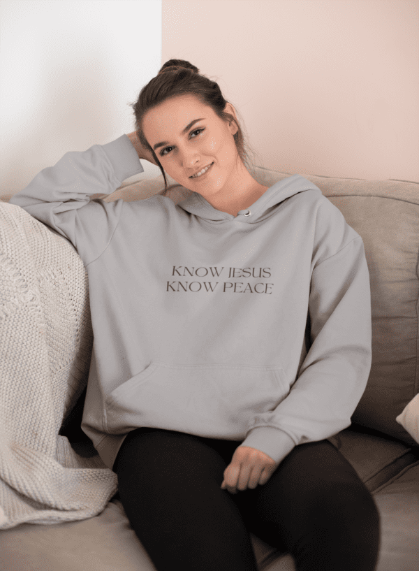 Know Jesus Know Peace Hoodie Mockup