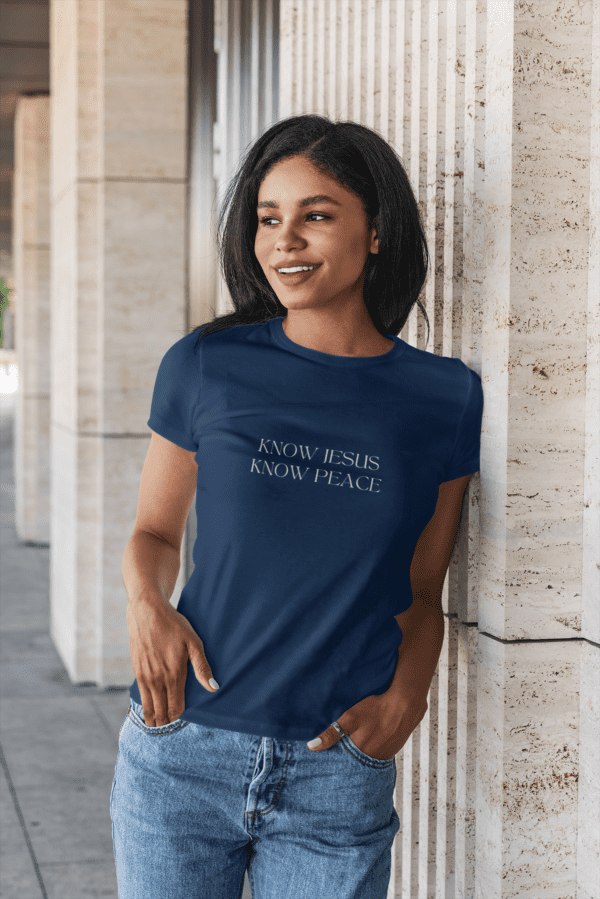 Know Jesus Know Peace Tshirt Mockup